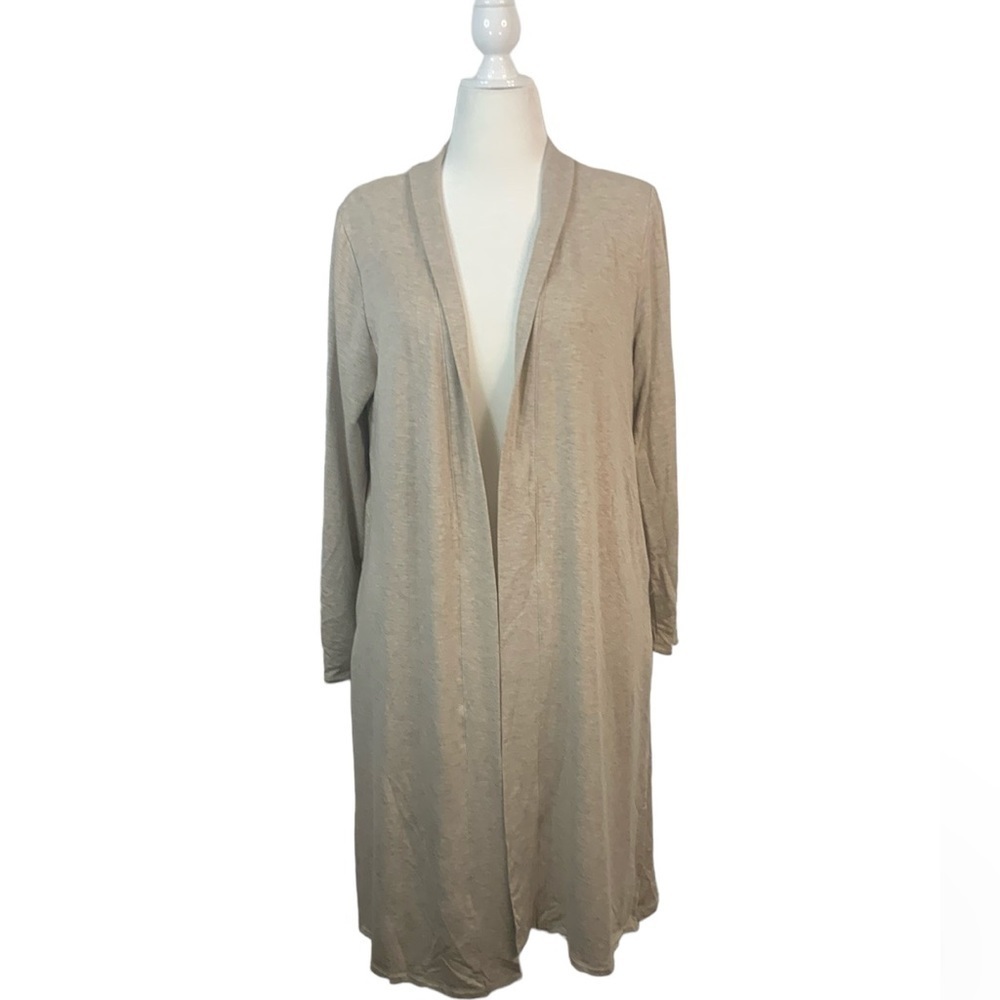 Magaschoni Heathered Oatmeal Modal Duster- NWT - Picture 3 of 17